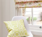Patterned Yellow Soft Roman Blinds